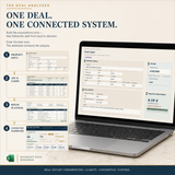 Deal Analyzer connected Excel workflow from property input to ARV, rehab planning and investment dashboard