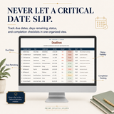 Real Estate Transaction Tracker | Google Sheets Spreadsheet for Pipeline, Deadlines & Commissions