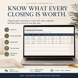 The Realtor Companion — Real Estate CRM & Commission Tracker